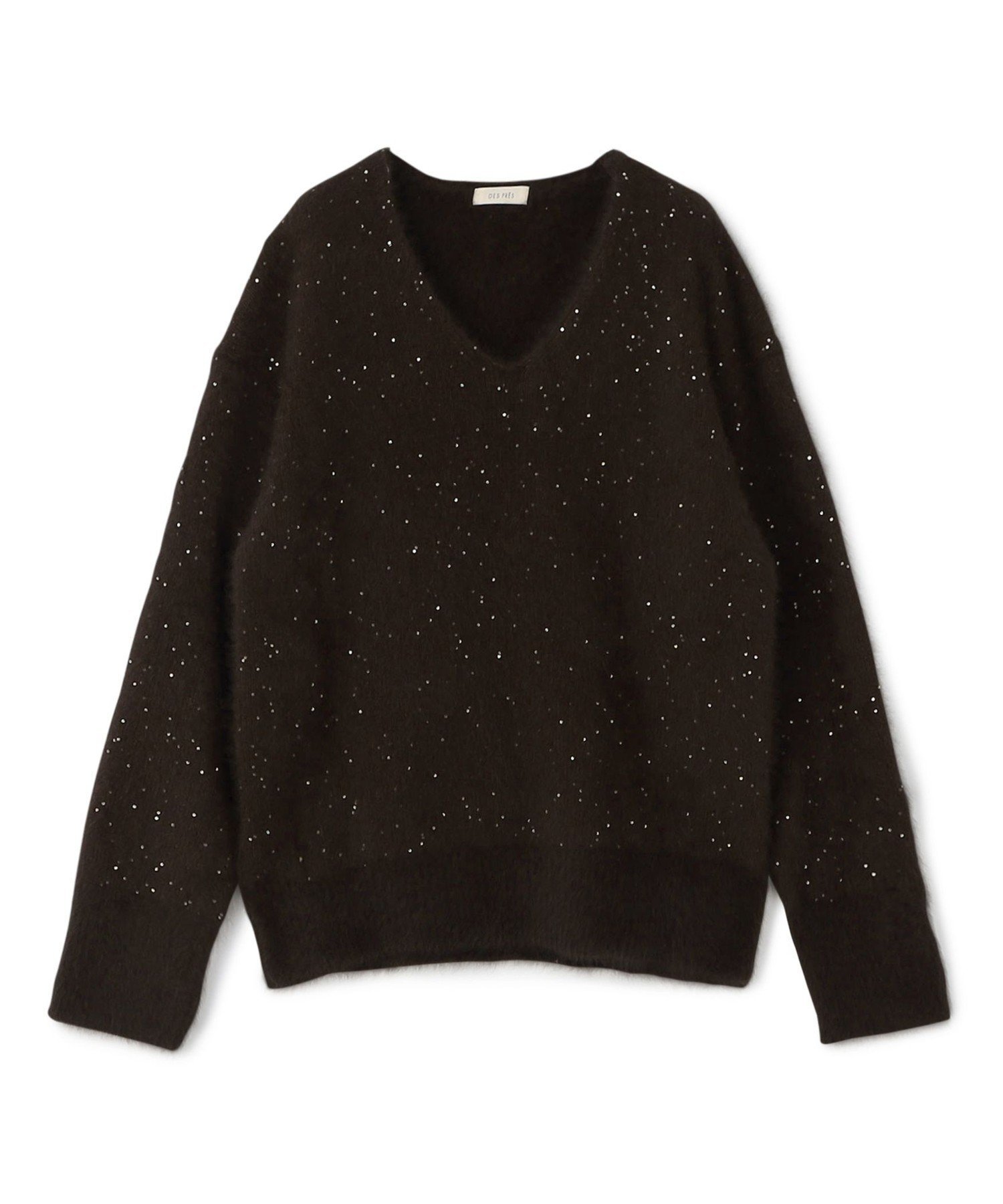 【トゥモローランド/TOMORROWLAND】のフォックスカシミヤ Vネックプルオーバー インテリア・キッズ・メンズ・レディースファッション・服の通販 founy(ファニー) 　ファッション　Fashion　レディースファッション　Fashion for Women　トップス・カットソー　Cut & Sew Tops　カジュアルプルオーバー・ニットトップス　Pullovers & Knit Tops / Casual Pullovers　Vネックトップス　V-Neck Tops / V-Cut Neckline Shirts　アクセサリー　Fashion Accessories　シルバー　Silver, Metallic Silver　スパンコール　Sequins, Sequin Embellishment　定番　Standard, Basic Item　フォックス　Fox, Fox Fur　プレーン　Plain, Simple　ボックス　Boxy, Box Shape　リラックス　Relax, Relaxed Fit　48 ダークブラウン系|ID: prp329100004816658 ipo3291000000034986181