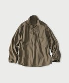 【フォーティファイブ アール/45R】の薄バックサテンの908ダッファーシャツ 人気、トレンドファッション・服の通販 founy(ファニー) ファッション Fashion レディースファッション Fashion for Women トップス・カットソー Cut & Sew Tops シャツ・ブラウス・オフィスカジュアル Elegant Blouses & Button-Ups バッグ Bags サテン Satin, Glossy Fabric ポケット Pocket, Pocket Detail ミリタリー Military, Army Style メタル Metal, Metal Parts thumbnail オリーブ|ID: prp329100004816668 ipo3291000000034986239