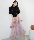 【ノエラ/Noela】のチュールフリルスカート ピンク|ID: prp329100004816676 ipo3291000000035188024