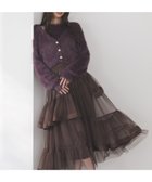 【ノエラ/Noela】のチュールフリルスカート チャ|ID: prp329100004816676 ipo3291000000035188025