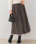 【アーバンリサーチ ロッソ/URBAN RESEARCH ROSSO】のF by ROSSO ツイードライクフレアスカート 人気、トレンドファッション・服の通販 founy(ファニー) ファッション Fashion レディースファッション Fashion for Women スカート Skirts Aライン・フレアスカート A-Line & Flared Skirts シアー Sheer, See-Through ストライプ Stripe, Striped Pattern ミックス Mix, Mixed Style A/W・秋冬 Autumn/Winter 冬 Winter / This Winter 2025年 2025 2025-2026秋冬・A/W Autumn/Winter 2025–26 AW25–26 thumbnail ブラウン|ID: prp329100004816682 ipo3291000000034986330