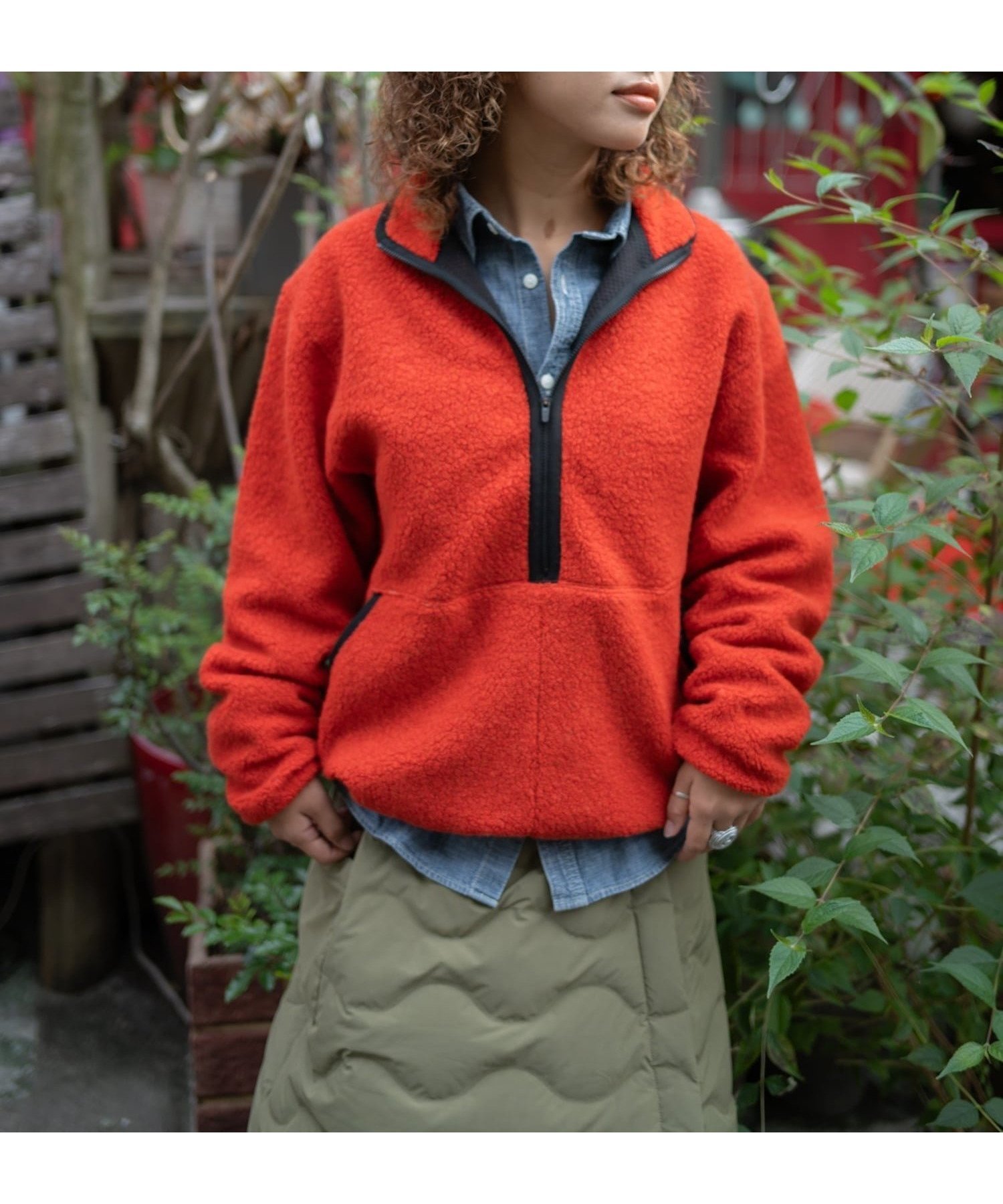 【スノーピーク/SNOW PEAK】のRecycled Wool Boa Pullover インテリア・キッズ・メンズ・レディースファッション・服の通販 founy(ファニー) 　ファッション　Fashion　レディースファッション　Fashion for Women　トップス・カットソー　Cut & Sew Tops　カジュアルプルオーバー・ニットトップス　Pullovers & Knit Tops / Casual Pullovers　インナー　Innerwear　オレンジ　Orange　ジャケット　Jacket, Outerwear　スマート　Smart, Elegant　トレンド　Trend, Trending Now　パイピング　Piping, Trim Design　ビッグ　Big, Oversized　フロント　Front, Front Design　ポケット　Pocket, Pocket Detail　リラックス　Relax, Relaxed Fit　A/W・秋冬　Autumn/Winter　冬　Winter / This Winter　2025年　2025　2025-2026秋冬・A/W　Autumn/Winter 2025–26 AW25–26　ORANGE|ID: prp329100004816684 ipo3291000000034986351