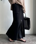 【ドゥドゥ/DouDou】の【WEB限定】センタージップ裏毛スカート 人気、トレンドファッション・服の通販 founy(ファニー) ファッション Fashion レディースファッション Fashion for Women スカート Skirts シンプル Simple, Minimal スウェット / スエット Sweatshirt, Sweatwear スマート Smart, Elegant スリット Slit, Slit Detail タンク Tank Top, Sleeveless Top フラップ Flap, Flap Pocket フロント Front, Front Design ポケット Pocket, Pocket Detail ロング Long, Long-Length S/S・春夏 SS, Spring/Summer, Warm Season 再入荷 Restock / Back in Stock 夏 Summer 2026年 2026 thumbnail ブラック|ID: prp329100004816686 ipo3291000000034986356