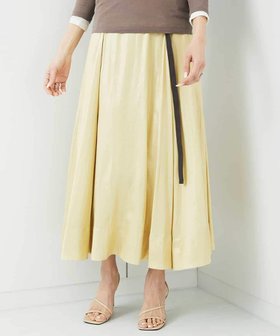 【ミッシェルクラン/MICHEL KLEIN】のレザーライクサテンフレアスカート 人気、トレンドファッション・服の通販 founy(ファニー) ファッション Fashion レディースファッション Fashion for Women スカート Skirts Aライン・フレアスカート A-Line & Flared Skirts 洗える Machine Washable サテン Satin, Glossy Fabric シンプル Simple, Minimal ジャケット Jacket, Outerwear スタイリッシュ Stylish, Fashionable ダウン Down, Puffer トレンド Trend, Trending Now バランス Balance, Style Balance フレアースカート Flared Skirt, A-Line Skirt ベーシック Basic, Essential ポケット Pocket, Pocket Detail ミックス Mix, Mixed Style 再入荷 Restock / Back in Stock おすすめ Recommended / Our Picks エレガント 上品 Elegant |ID:prp329100004816690