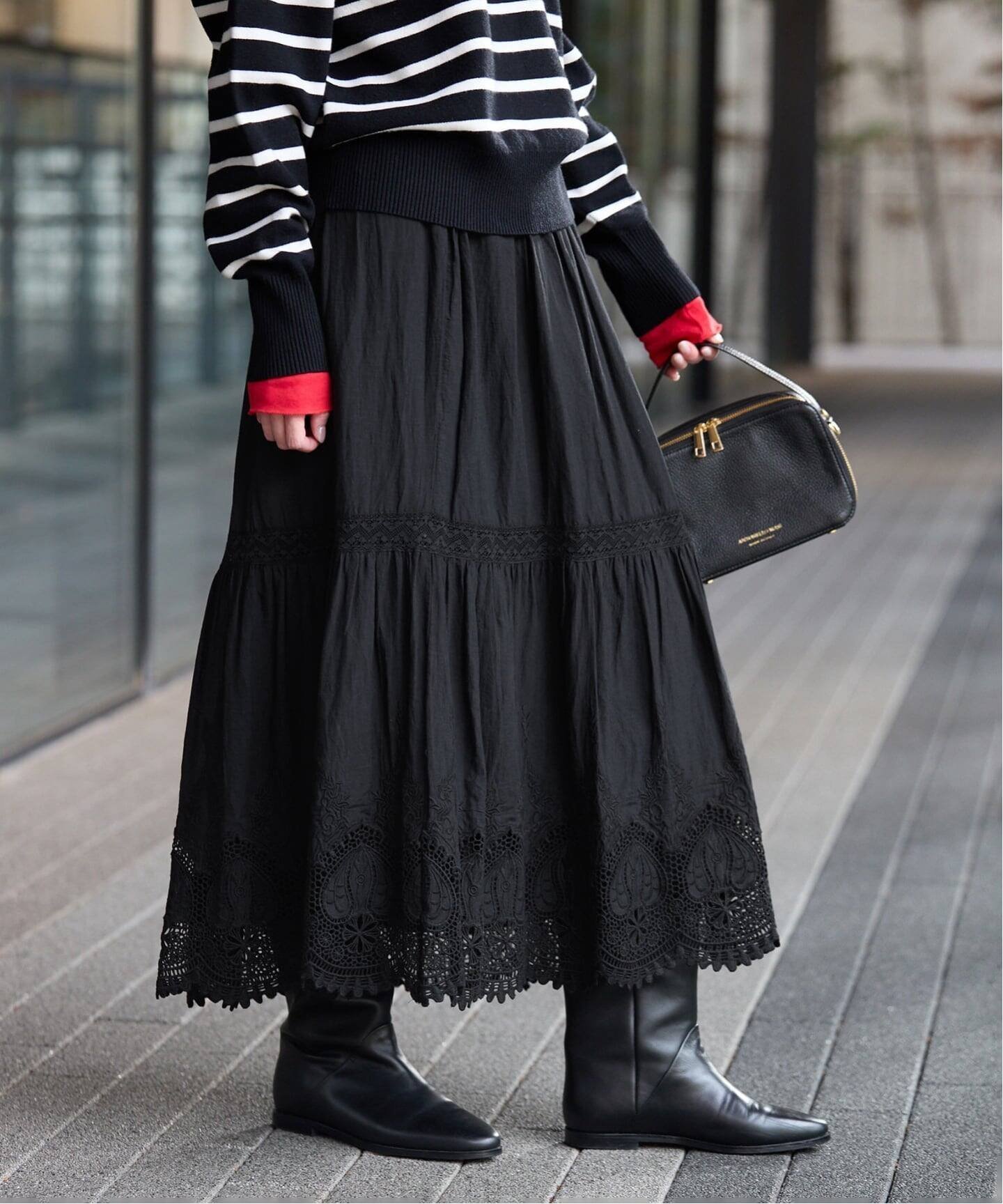 【スローブ イエナ/SLOBE IENA】の《WEB限定/追加 》コットンボイルケミカルレーススカート 人気、トレンドファッション・服の通販 founy(ファニー) 　ファッション　Fashion　レディースファッション　Fashion for Women　スカート　Skirts　2026年　2026　おすすめ　Recommended / Our Picks　インド　Indian Textile　ケミカル　Chemical, Chemical Wash　レース　Lace, Lace Fabric　 other-1|ID: prp329100004816692 ipo3291000000034986378