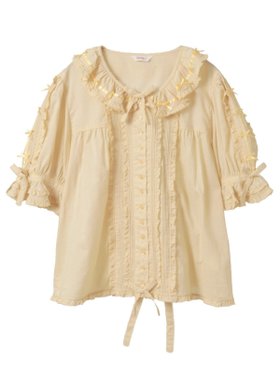 【ピンクハウス/PINK HOUSE】のローンフリルブラウス 人気、トレンドファッション・服の通販 founy(ファニー) ファッション Fashion レディースファッション Fashion for Women トップス・カットソー Cut & Sew Tops シャツ・ブラウス・オフィスカジュアル Elegant Blouses & Button-Ups サテン Satin, Glossy Fabric ノースリーブ Sleeveless, No-Sleeve フリル Frill, Ruffle リボン Ribbon, Bow |ID:prp329100004816704