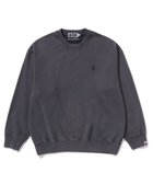 【ア ベイシング エイプ/A BATHING APE】のGARMENT DYE ONE POINT RELAXED FIT CRE 人気、トレンドファッション・服の通販 founy(ファニー) ファッション Fashion レディースファッション Fashion for Women スウェット / スエット Sweatshirt, Sweatwear トレンド Trend, Trending Now リラックス Relax, Relaxed Fit ワンポイント One Point, Statement Accent thumbnail CHARCOAL|ID: prp329100004816709 ipo3291000000034986564