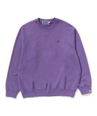 【ア ベイシング エイプ/A BATHING APE】のGARMENT DYE ONE POINT RELAXED FIT CRE 人気、トレンドファッション・服の通販 founy(ファニー) ファッション Fashion レディースファッション Fashion for Women スウェット / スエット Sweatshirt, Sweatwear トレンド Trend, Trending Now リラックス Relax, Relaxed Fit ワンポイント One Point, Statement Accent thumbnail PURPLE|ID: prp329100004816709 ipo3291000000034986566