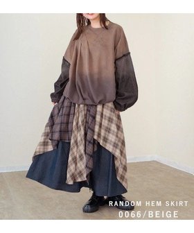 【ゴースローキャラバン/go slow caravan】のmililopiulu/ミリロピュール チェックMIXランダムヘムスカート (WOMENS) 人気、トレンドファッション・服の通販 founy(ファニー) ファッション Fashion レディースファッション Fashion for Women スカート Skirts チェック Check, Plaid, Tartan 人気 Popular, Best Seller 秋 Autumn |ID:prp329100004816710
