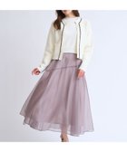 【ノエラ/Noela】のシアー切り替えフレアスカート モカ|ID: prp329100004816721 ipo3291000000035166399