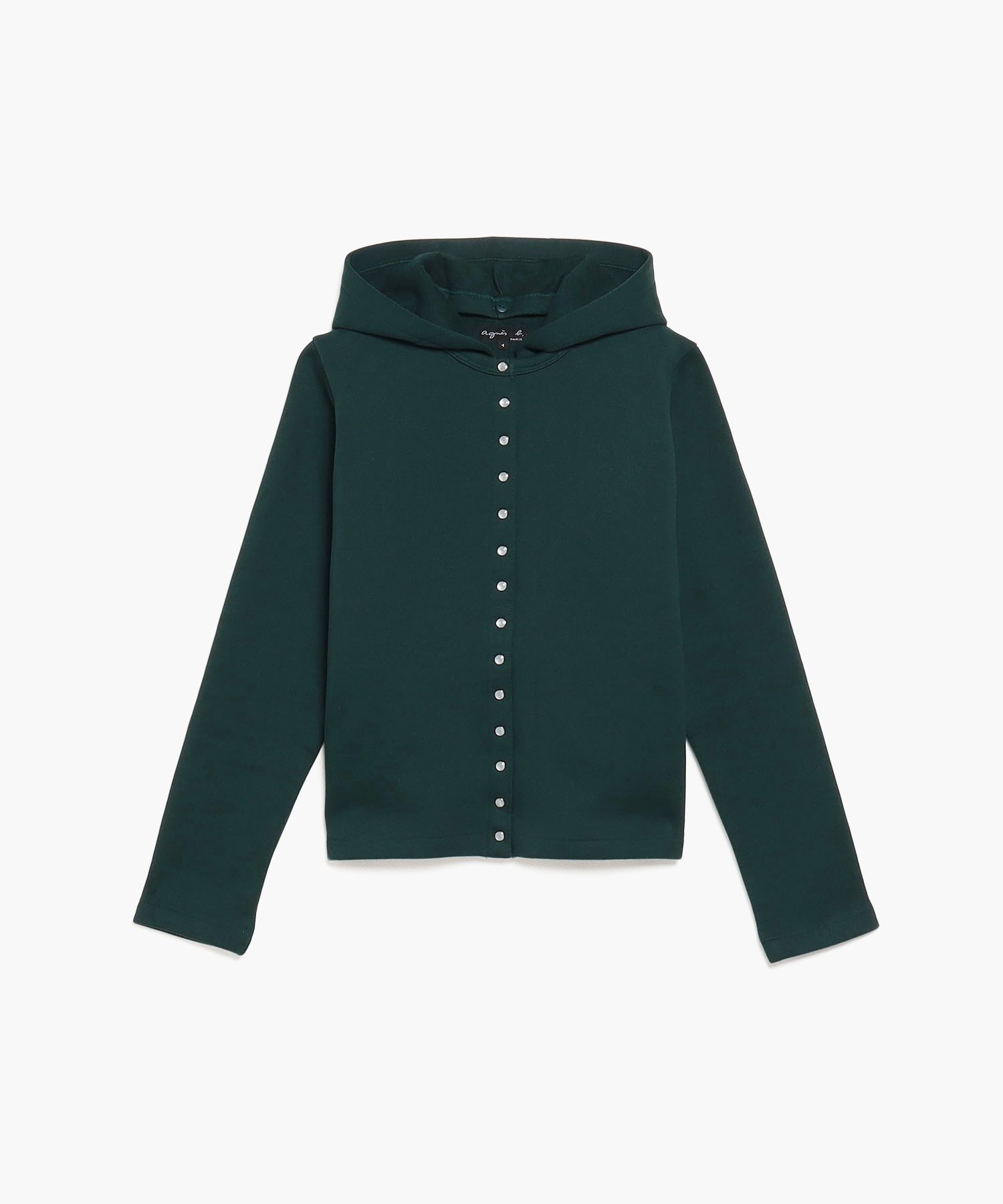 【アニエスベー ファム/agnes b. FEMME】のコットン メルトン カーディガンプレッション Capuche 人気、トレンドファッション・服の通販 founy(ファニー) 　ファッション　Fashion　レディースファッション　Fashion for Women　トップス・カットソー　Cut & Sew Tops　カーディガン・羽織り　Layered Style Cardigans　カッティング　Cutting Detail　カーディガン　Cardigan, Knitwear　定番　Standard, Basic Item　パーカー　Hoodie, Parka　ビスチェ　Bustier, Corset Top　半袖　Short Sleeve, Half Sleeve　メルトン　Melton, Heavy Wool　メンズ　Men's, Menswear　 other-1|ID: prp329100004816722 ipo3291000000034986705