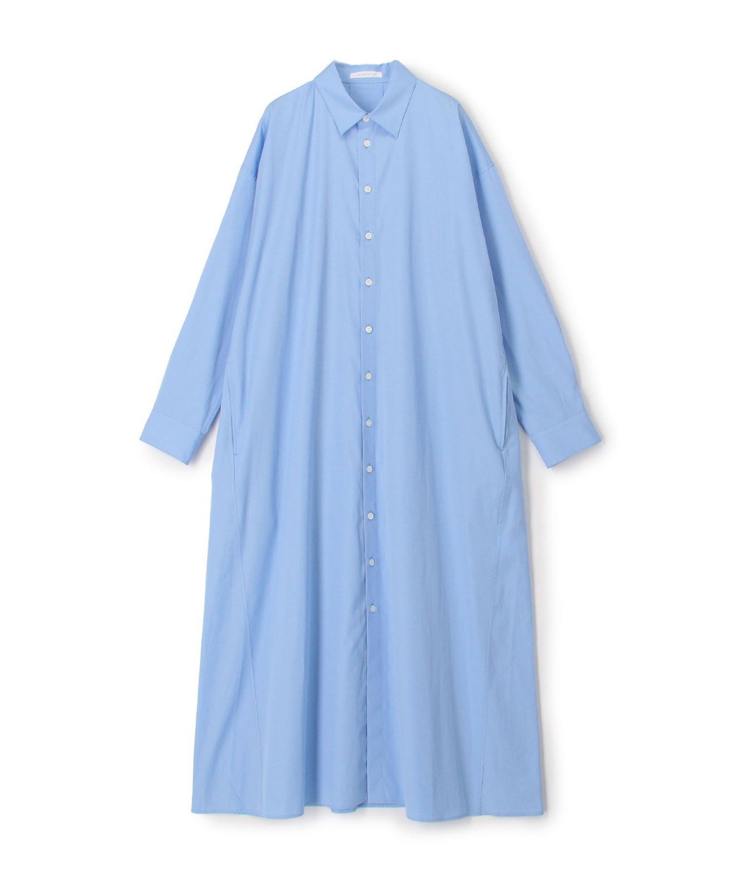 【トゥモローランド/TOMORROWLAND】のスムースドライコットン バックタックシャツワンピース インテリア・キッズ・メンズ・レディースファッション・服の通販 founy(ファニー) 　ファッション　Fashion　レディースファッション　Fashion for Women　ワンピース　Dresses　シャツワンピース / 1枚で着映えコーデ　Shirt Dresses　イタリア　Italy　フロント　Front, Front Design　63 ライトブルー|ID: prp329100004816728 ipo3291000000034986793