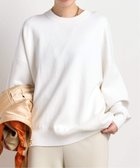 【エーピーストゥディオ/AP STUDIO】のコットンカシミヤリラックスプルオーバー 人気、トレンドファッション・服の通販 founy(ファニー) ファッション Fashion レディースファッション Fashion for Women トップス・カットソー Cut & Sew Tops カジュアルプルオーバー・ニットトップス Pullovers & Knit Tops / Casual Pullovers スウェット / スエット Sweatshirt, Sweatwear スマート Smart, Elegant リラックス Relax, Relaxed Fit thumbnail ホワイト|ID: prp329100004816732 ipo3291000000034986845
