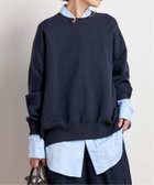 【エーピーストゥディオ/AP STUDIO】のコットンカシミヤリラックスプルオーバー 人気、トレンドファッション・服の通販 founy(ファニー) ファッション Fashion レディースファッション Fashion for Women トップス・カットソー Cut & Sew Tops カジュアルプルオーバー・ニットトップス Pullovers & Knit Tops / Casual Pullovers スウェット / スエット Sweatshirt, Sweatwear スマート Smart, Elegant リラックス Relax, Relaxed Fit thumbnail ネイビー|ID: prp329100004816732 ipo3291000000034986846