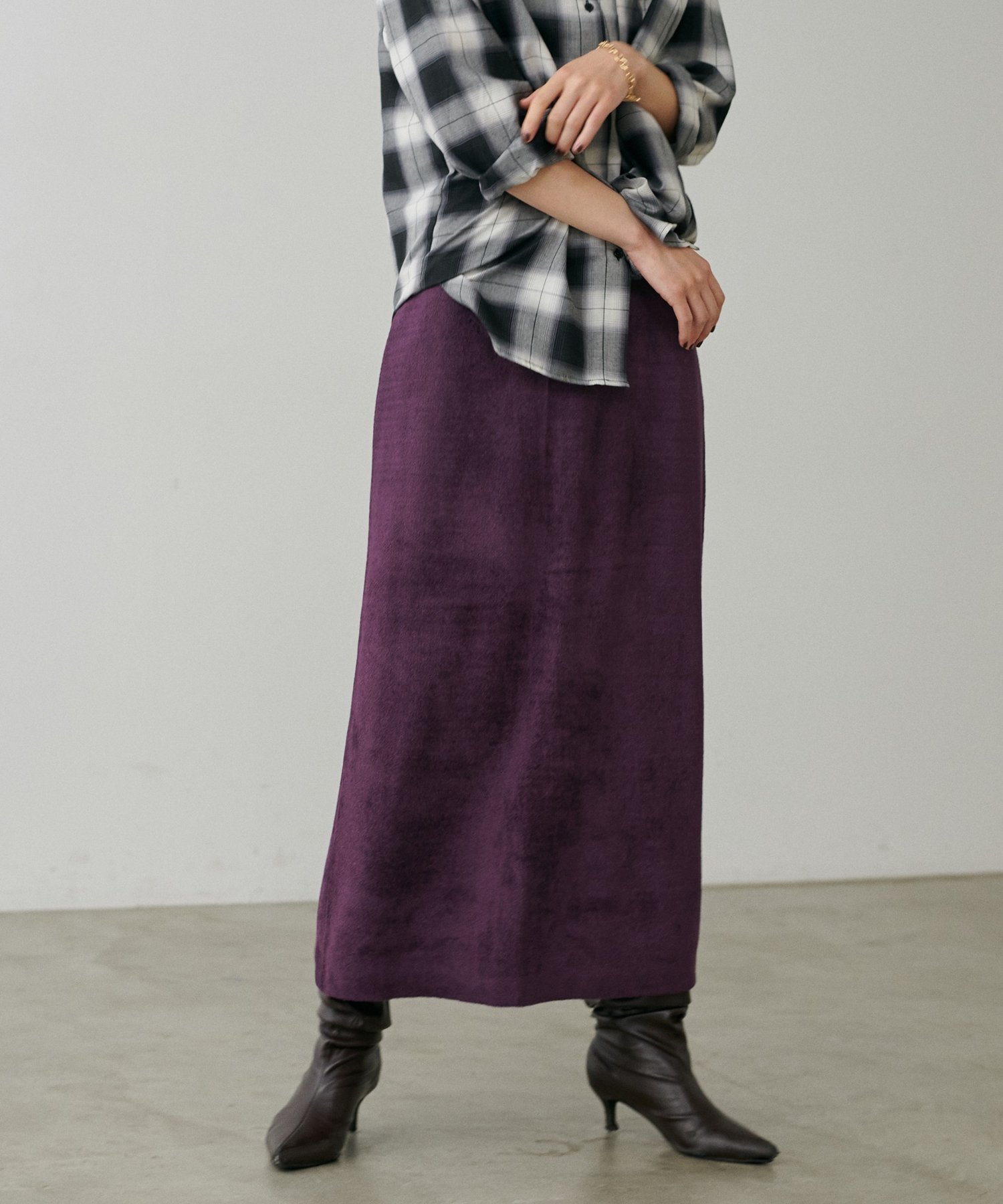 【ラルタ/LARUTA】のモチフワミニフェザーニットスカート インテリア・キッズ・メンズ・レディースファッション・服の通販 founy(ファニー) 　ファッション　Fashion　レディースファッション　Fashion for Women　スカート　Skirts　カーディガン　Cardigan, Knitwear　シンプル　Simple, Minimal　スウェット / スエット　Sweatshirt, Sweatwear　セットアップ　Set-Up, Coordinated Outfit　バランス　Balance, Style Balance　フェザー　Feather, Feather Detail　リラックス　Relax, Relaxed Fit　A/W・秋冬　Autumn/Winter　再入荷　Restock / Back in Stock　おすすめ　Recommended / Our Picks　エレガント 上品　Elegant　2025年　2025　2025-2026秋冬・A/W　Autumn/Winter 2025–26 AW25–26　パープル|ID: prp329100004816735 ipo3291000000034986873