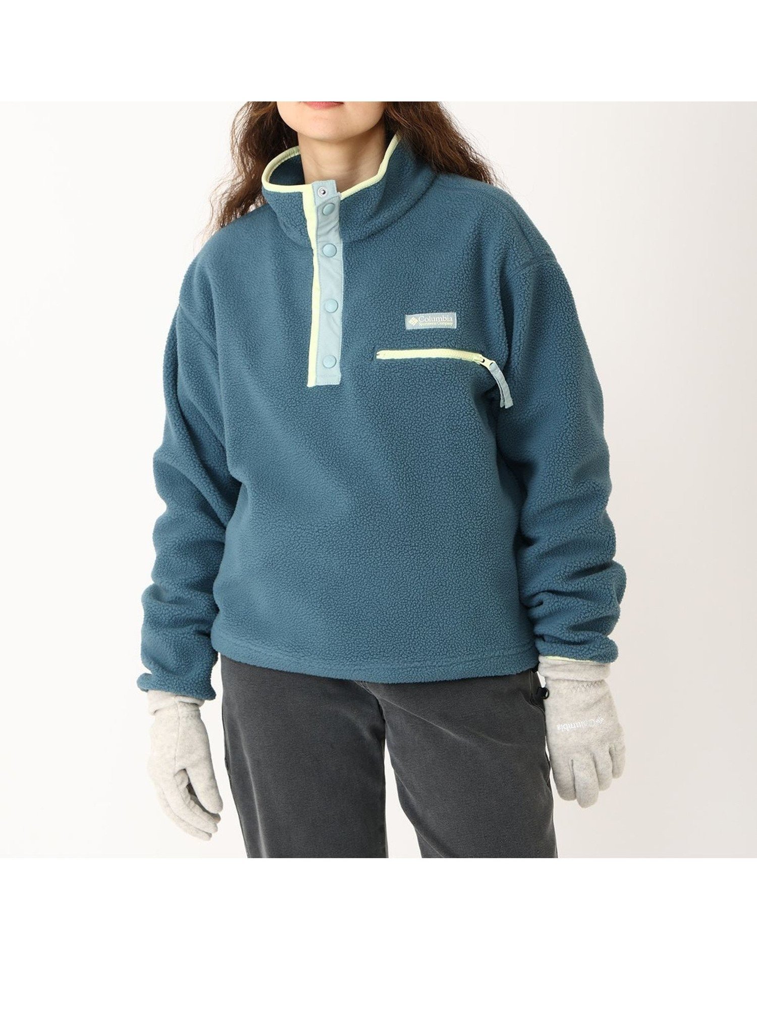 【コロンビア/Columbia】のColumbia/ ウィメンズヘルベチアII クロップドハーフスナップフリース /コロンビア インテリア・キッズ・メンズ・レディースファッション・服の通販 founy(ファニー) 　ファッション　Fashion　レディースファッション　Fashion for Women　おすすめ　Recommended / Our Picks　アウトドア　Outdoor Clothing　インナー　Innerwear　クラシカル　Classical, Vintage-Inspired　クロップド　Cropped, Short Length　ストレッチ　Stretch, Stretchy Fabric　ドローコード　Drawcord, Drawstring Cord　ハーフ　Half, Half-Length　フィット　Fit, Slim Fit　ブルー[007001]|ID: prp329100004816751 ipo3291000000034986987