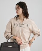 【サロン アダム エ ロペ/SALON adam et rope'】の【Americana(アメリカーナ) for SALON】ロゴジップスウェット 人気、トレンドファッション・服の通販 founy(ファニー) ファッション Fashion レディースファッション Fashion for Women トップス・カットソー Cut & Sew Tops レディースパーカー・カジュアルフーディー Casual Hoodies & Sweatshirts スウェット・クルーネックトップス Sweatshirts & Crewnecks / Relaxed Fit Sweat Tops 2026年 2026 別注 Limited Edition, Custom Order thumbnail ベージュ系(29)|ID: prp329100004816754 ipo3291000000034987019