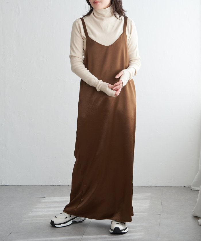 【ヴァンス エクスチェンジ/VENCE EXCHANGE】のサテンキャミワンピース インテリア・キッズ・メンズ・レディースファッション・服の通販 founy(ファニー) https://founy.com/ ファッション Fashion レディースファッション Fashion for Women ワンピース Dresses キャミソールワンピース Camisole Dresses おすすめ Recommended / Our Picks なめらか Smooth, Silky Texture インナー Innerwear カットソー Cut and Sewn Top キャミソール Camisole, Spaghetti Strap Top キャミワンピース Cami Dress, Slip Dress サテン Satin, Glossy Fabric シンプル Simple, Minimal タートルネック Turtleneck, High Neck デニム Denim, Jeans Material ラップ Wrap, Wrap Design エレガント 上品 Elegant 夏 Summer 春 Spring S/S・春夏 SS, Spring/Summer, Warm Season A/W・秋冬 Autumn/Winter |ID: prp329100004816762 ipo3291000000034987110