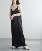 【ヴァンス エクスチェンジ/VENCE EXCHANGE】のサテンキャミワンピース ブラック|ID: prp329100004816762 ipo3291000000034987112