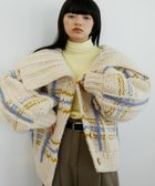 【カトリン トウキョウ/Katrin TOKYO】のhandmade check knit cardigan 人気、トレンドファッション・服の通販 founy(ファニー) ファッション Fashion レディースファッション Fashion for Women トップス・カットソー Cut & Sew Tops ニット Knit Tops & Sweaters カーディガン・羽織り Layered Style Cardigans イエロー Yellow インナー Innerwear 秋 Autumn カーディガン Cardigan, Knitwear キャミソール Camisole, Spaghetti Strap Top 今季 This Season, Current Season スラックス Slacks, Dress Pants チェック Check, Plaid, Tartan テクスチャー Texture, Textured Fabric デニム Denim, Jeans Material 手編み Hand-Knitted, Handmade Knit ハンド Hand, Handmade ビッグ Big, Oversized ベーシック Basic, Essential 冬 Winter / This Winter おすすめ Recommended / Our Picks thumbnail ivory|ID: prp329100004816773 ipo3291000000034987241