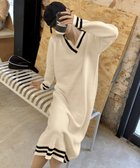 【ミニミニストア/miniministore】のニットワンピース ロング レディース秋冬 ライトベージュ|ID: prp329100004816789 ipo3291000000034987397