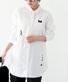 【アールピーエス/rps】のねこだらけ3ポケットシャツチュニック 人気、トレンドファッション・服の通販 founy(ファニー) ファッション Fashion レディースファッション Fashion for Women トップス・カットソー Cut & Sew Tops シャツ・ブラウス・オフィスカジュアル Elegant Blouses & Button-Ups ポケット Pocket, Pocket Detail ロング Long, Long-Length 再入荷 Restock / Back in Stock 猫 Cat, Kitty thumbnail オフホワイト|ID: prp329100004816792 ipo3291000000034987429