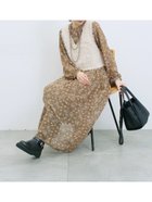 【サマンサモスモス/Samansa Mos2】の◎花柄ワンピース 人気、トレンドファッション・服の通販 founy(ファニー) ファッション Fashion レディースファッション Fashion for Women ワンピース Dresses フィット Fit, Slim Fit thumbnail ブラウン|ID: prp329100004816809 ipo3291000000034987567