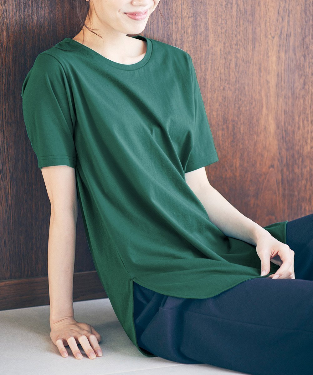 【ラナン/Ranan】のRanan/ B.C ひんやり!UV!ラウンドヘムプルオーバー 人気、トレンドファッション・服の通販 founy(ファニー) 　ファッション　Fashion　レディースファッション　Fashion for Women　トップス・カットソー　Cut & Sew Tops　カジュアルプルオーバー・ニットトップス　Pullovers & Knit Tops / Casual Pullovers　インナー　Innerwear　チュニック　Tunic, Long Top　ラウンド　Round, Round Neck　夏　Summer　エレガント 上品　Elegant　 other-1|ID: prp329100004816852 ipo3291000000034987903