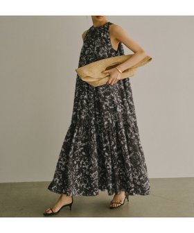 【アニュアンス/anuans】のカットジャカードニュアンスプリントワンピース 人気、トレンドファッション・服の通販 founy(ファニー) ファッション Fashion レディースファッション Fashion for Women ワンピース Dresses ギャザー Gathered, Ruffled シンプル Simple, Minimal ジャカード／ジャガード Jacquard, Woven Pattern フラワー Flower, Floral プリント Print, Printed Pattern モチーフ Motif, Design Theme |ID:prp329100004816874