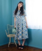 【ホコモモラ/Jocomomola】の【日本製】Rosa flamenco フラワープリントタックワンピース 人気、トレンドファッション・服の通販 founy(ファニー) ファッション Fashion レディースファッション Fashion for Women ワンピース Dresses 春 Spring 秋 Autumn カーディガン Cardigan, Knitwear シンプル Simple, Minimal プリント Print, Printed Pattern ポケット Pocket, Pocket Detail ローズ Rose, Rose Motif 冬 Winter / This Winter おすすめ Recommended / Our Picks 日本製 Made In Japan 夏 Summer thumbnail ブルー|ID: prp329100004816888 ipo3291000000034988247