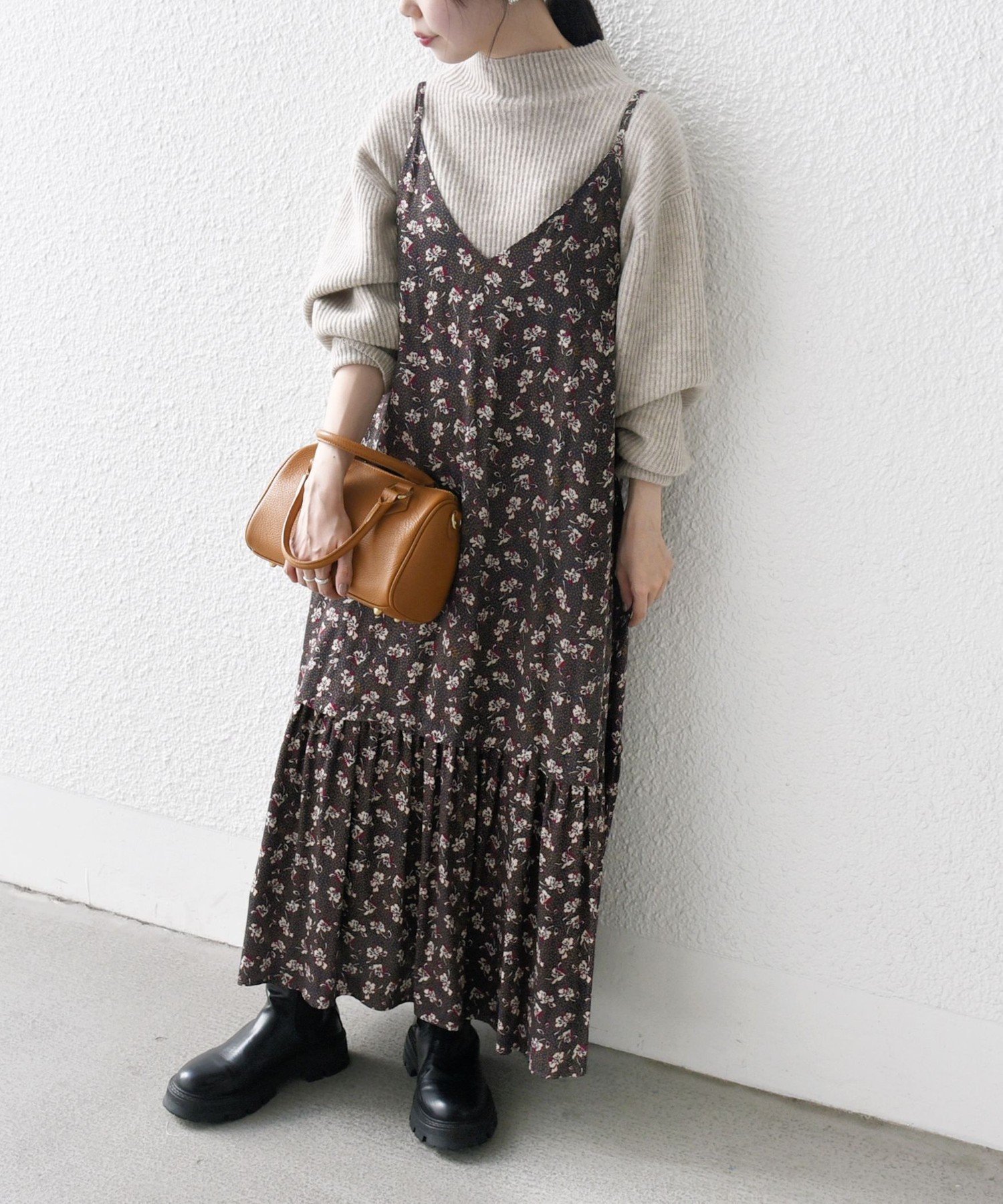 【シップス フォー ウィメン/SHIPS】のSHIPS any 手洗い可能 TROUILLET プチ フラワー フレア キャミワンピース インテリア・キッズ・メンズ・レディースファッション・服の通販 founy(ファニー) 　ファッション　Fashion　レディースファッション　Fashion for Women　ワンピース　Dresses　キャミソールワンピース　Camisole Dresses　インナー　Innerwear　洗える　Machine Washable　キャミワンピース　Cami Dress, Slip Dress　ティアード　Tiered, Tiered Style　ドット　Polka Dot, Dot Pattern　バランス　Balance, Style Balance　フラワー　Flower, Floral　フランス　France, French　フレア　Flare, Flared　プリント　Print, Printed Pattern　リーフ　Leaf, Botanical Leaf　A/W・秋冬　Autumn/Winter　ネイビー|ID: prp329100004816891 ipo3291000000034988270