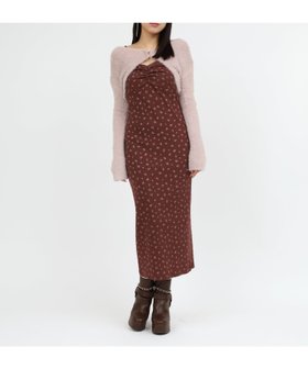 【ロイヤルパーティー/ROYAL PARTY】の小花柄シャギーニットボレロアンサンブルワンピース 人気、トレンドファッション・服の通販 founy(ファニー) ファッション Fashion レディースファッション Fashion for Women アウター Coat / Outerwear Collection ボレロ・ショート丈ジャケット / ドレス羽織りに Boleros & Short Jackets アンサンブル Ensemble Set キャミワンピース Cami Dress, Slip Dress ギャザー Gathered, Ruffled レース Lace, Lace Fabric エレガント 上品 Elegant 秋 Autumn |ID:prp329100004816894