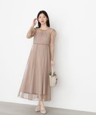 【プロポーション ボディドレッシング/PROPORTION BODY DRESSING】の藤田みりあさんコラボ キャミ付きチュールワンピース 25AW ベージュ|ID: prp329100004816895 ipo3291000000035029293