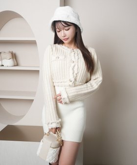 【リップサービス/LIP SERVICE】のフリンジツイードアンサンブルニットワンピース 人気、トレンドファッション・服の通販 founy(ファニー) ファッション Fashion レディースファッション Fashion for Women ワンピース Dresses ニットワンピース Knit Dresses クロップド Cropped, Short Length タンク Tank Top, Sleeveless Top ワイド Wide, Wide Fit |ID:prp329100004816898