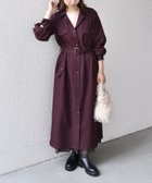 【シップス フォー ウィメン/SHIPS】のSHIPS Colors 手洗い可能 開襟 ベルテッド シャツ ワンピース 人気、トレンドファッション・服の通販 founy(ファニー) ファッション Fashion レディースファッション Fashion for Women ワンピース Dresses シャツワンピース / 1枚で着映えコーデ Shirt Dresses ポケット Pocket, Pocket Detail メンズ Men's, Menswear アウトレット Outlet / Clearance ビジネス 仕事 通勤 Business / Work / Commuting 2025年 2025 2025-2026秋冬・A/W Autumn/Winter 2025–26 AW25–26 thumbnail ワイン|ID: prp329100004817337 ipo3291000000034993750