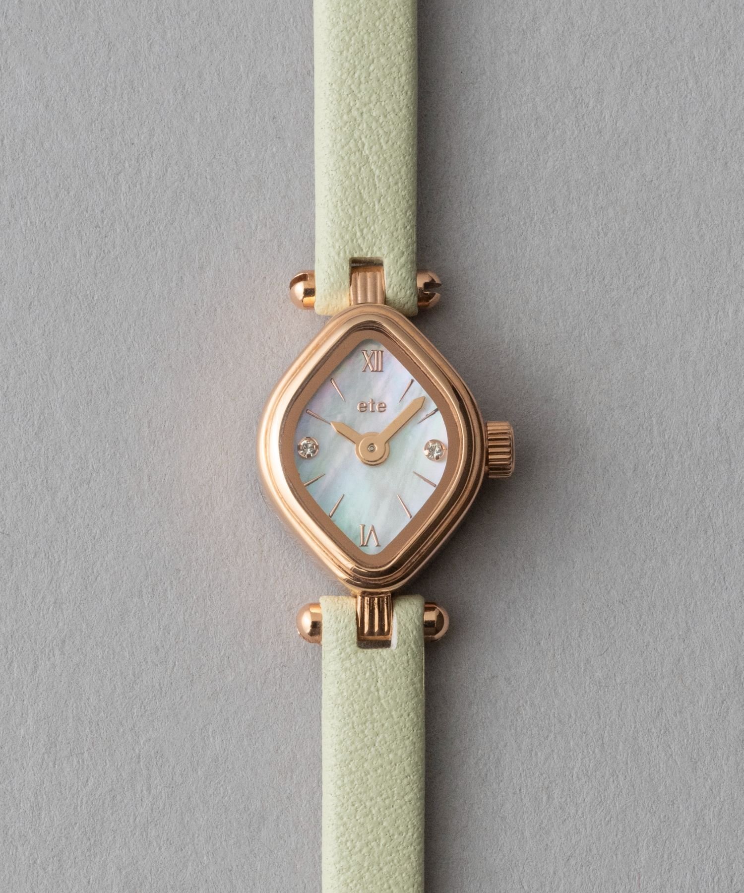 【エテ/ete】のダイヤモンド ロンバス ウォッチ インテリア・キッズ・メンズ・レディースファッション・服の通販 founy(ファニー) 　ファッション　Fashion　レディースファッション　Fashion for Women　ウォッチ　Wristwatch　スリム　Slim, Slim Fit　ダイヤモンド　Diamond, Brilliant Cut　エレガント 上品　Elegant　ピンクゴールド|ID: prp329100004817347 ipo3291000000034993864