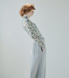 【ルシェル ブルー/LE CIEL BLEU】のフラワープリントシアートップ / Flower Print Sheer Top 人気、トレンドファッション・服の通販 founy(ファニー) ファッション Fashion レディースファッション Fashion for Women ワンピース Dresses シンプル Simple, Minimal チェック Check, Plaid, Tartan ハイネック High Neck, Mock Neck プリント Print, Printed Pattern 手描き Hand-Drawn, Illustrated thumbnail カーキ|ID: prp329100004817348 ipo3291000000034993873
