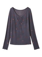 【ジェラート ピケ/gelato pique】のストロベリー柄ロンT 人気、トレンドファッション・服の通販 founy(ファニー) ファッション Fashion レディースファッション Fashion for Women トップス・カットソー Cut & Sew Tops ロングTシャツ・Tシャツ Longline T-Shirts & Tees おすすめ Recommended / Our Picks なめらか Smooth, Silky Texture スマート Smart, Elegant ロング Long, Long-Length thumbnail NVY[089]|ID: prp329100004817359 ipo3291000000034994048