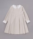 【ベベ オンライン ストア/BEBE ONLINE STORE / KIDS】のサイロコンパクトツイルレース襟袖ワンピース(110~130cm) 人気、トレンドファッション・服の通販 founy(ファニー) ファッション Fashion キッズファッション Fashion for Kids ワンピース Dresses 春 Spring コレクション Collection, Seasonal Line フォーマル Formal, Dressy フランス France, French レース Lace, Lace Fabric S/S・春夏 SS, Spring/Summer, Warm Season 夏 Summer エレガント 上品 Elegant 2026年 2026 thumbnail ベージュ|ID: prp329100004817423 ipo3291000000034994781