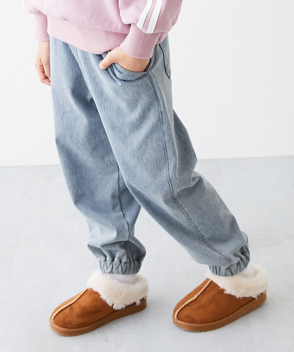 【デビロック/devirock / KIDS】のデニム風 裏起毛 ロングパンツ ロングパンツ 長ズボン ボトムス 25AW インテリア・キッズ・メンズ・レディースファッション・服の通販 founy(ファニー) 　ファッション　Fashion　キッズファッション　Fashion for Kids　ボトムス　Bottoms　カットソー　Cut and Sewn Top　ストレッチ　Stretch, Stretchy Fabric　デニム　Denim, Jeans Material　トレンド　Trend, Trending Now　ロング　Long, Long-Length　冬　Winter / This Winter　おすすめ　Recommended / Our Picks　2025年　2025　2025-2026秋冬・A/W　Autumn/Winter 2025–26 AW25–26　003-ブリーチ|ID: prp329100004817424 ipo3291000000034994785
