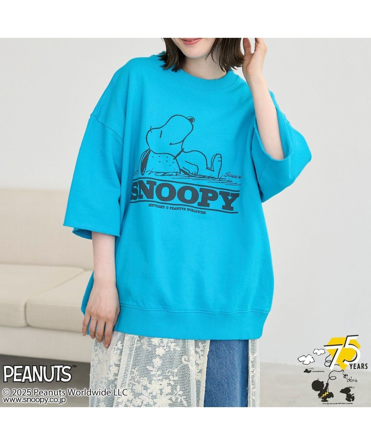 【コーエン/COEN】のPEANUTS(ピーナッツ)*coen 半袖プリントスウェット インテリア・キッズ・メンズ・レディースファッション・服の通販 founy(ファニー) 　ファッション　Fashion　レディースファッション　Fashion for Women　トップス・カットソー　Cut & Sew Tops　レディースパーカー・カジュアルフーディー　Casual Hoodies & Sweatshirts　スウェット・クルーネックトップス　Sweatshirts & Crewnecks / Relaxed Fit Sweat Tops　オレンジ　Orange　キャラクター　Character, Licensed Characters　スウェット / スエット　Sweatshirt, Sweatwear　スペシャル　Special, Limited Edition　ダイヤモンド　Diamond, Brilliant Cut　フロント　Front, Front Design　プリント　Print, Printed Pattern　別注　Limited Edition, Custom Order　半袖　Short Sleeve, Half Sleeve　メンズ　Men's, Menswear　リラックス　Relax, Relaxed Fit　おすすめ　Recommended / Our Picks　KELLY|ID: prp329100004817433 ipo3291000000034994981