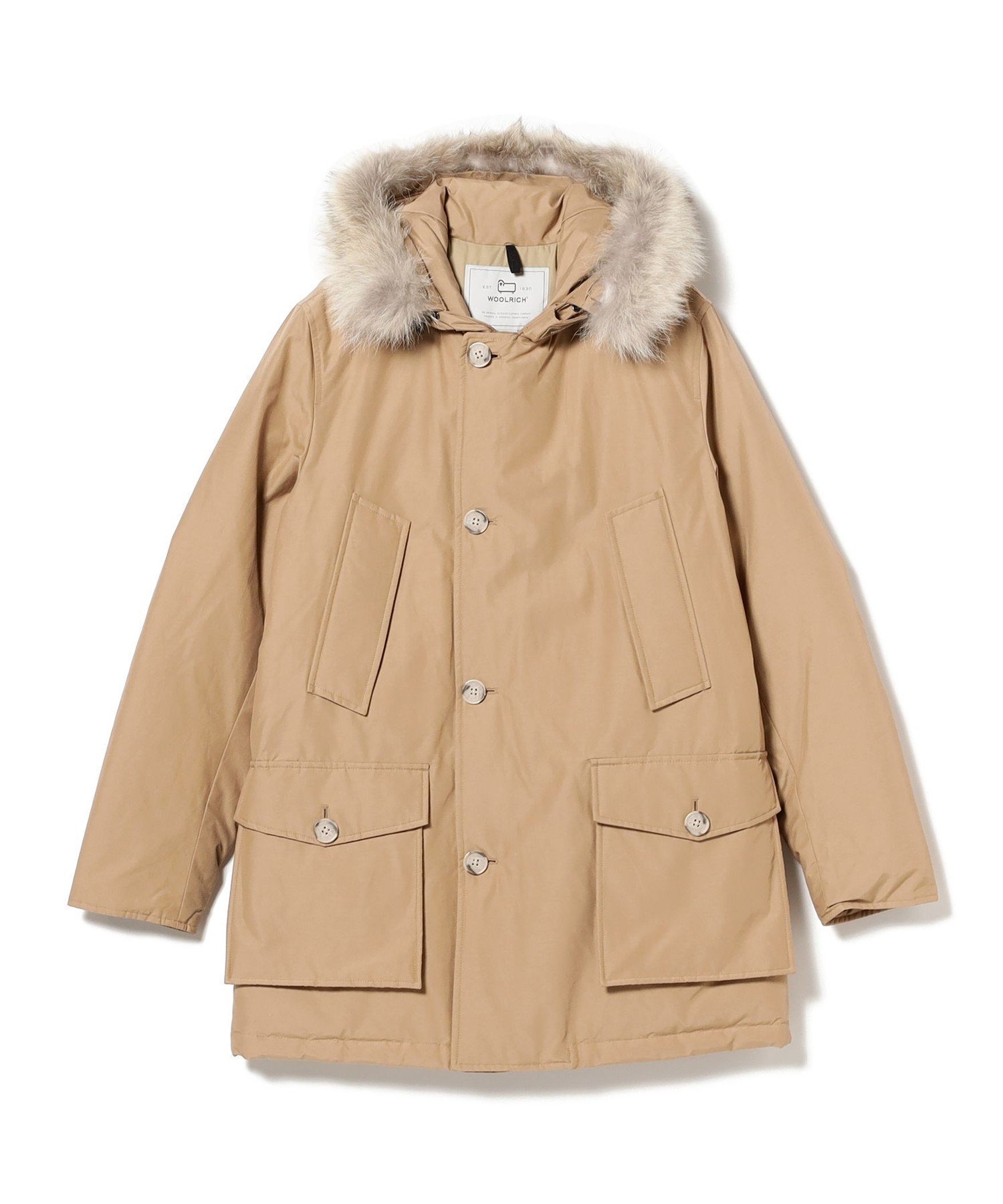 【ビームス/BEAMS / MEN】のWOOLRICH / NEW ARCTIC PARKA ダウンジャケット インテリア・キッズ・メンズ・レディースファッション・服の通販 founy(ファニー) 　ファッション　Fashion　メンズファッション　Fashion for Men　アウトドア　Outdoor Clothing　ジャケット　Jacket, Outerwear　ダウン　Down, Puffer　フェザー　Feather, Feather Detail　ワーク　Workwear, Utility Style　冬　Winter / This Winter　BEIGE|ID: prp329100004817440 ipo3291000000034995093