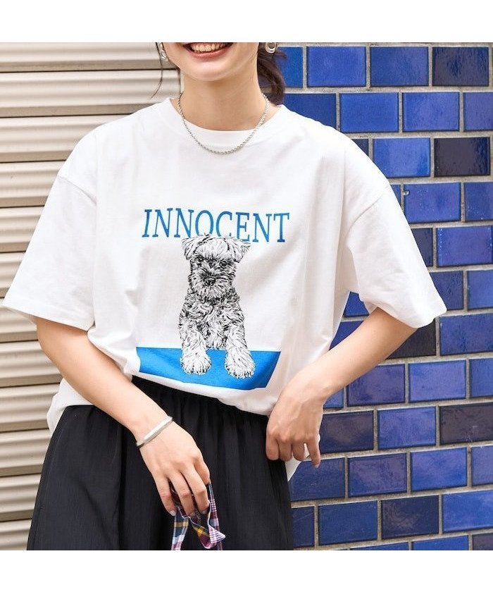 【フリークスストア/FREAK'S STORE】のドッグ アート プリントTシャツ 25SS インテリア・キッズ・メンズ・レディースファッション・服の通販 founy(ファニー) 　ファッション　Fashion　レディースファッション　Fashion for Women　トップス・カットソー　Cut & Sew Tops　シャツ・ブラウス・オフィスカジュアル　Elegant Blouses & Button-Ups　ロングTシャツ・Tシャツ　Longline T-Shirts & Tees　2025年　2025　2025春夏・S/S　Spring/Summer 2025 SS25　プリント　Print, Printed Pattern　モチーフ　Motif, Design Theme　夏　Summer　S/S・春夏　SS, Spring/Summer, Warm Season　犬　Dog　オフホワイト|ID: prp329100004817488 ipo3291000000034995775