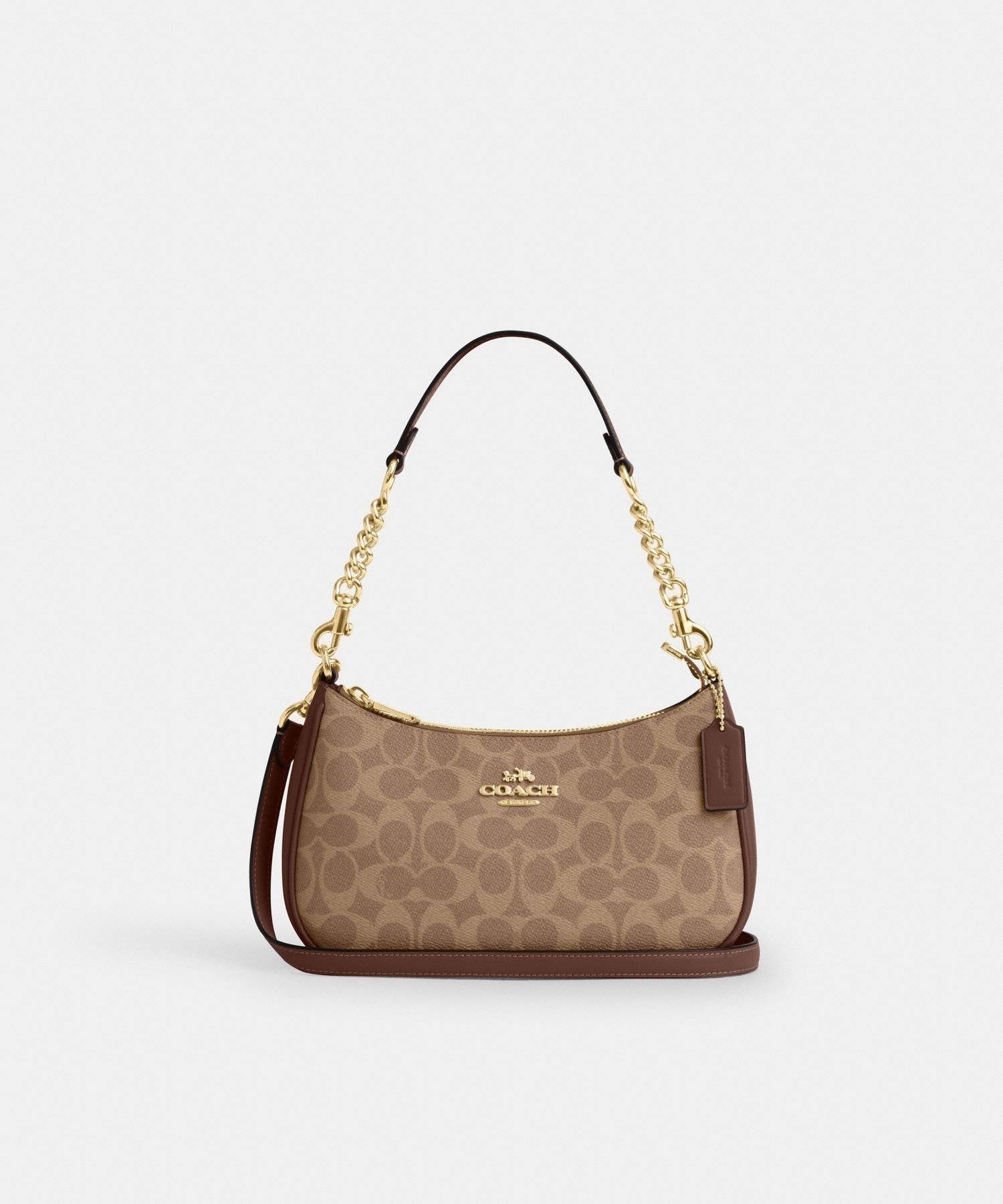 【コーチ/COACH】の【公式】テリ ショルダー バッグ・シグネチャー キャンバス インテリア・キッズ・メンズ・レディースファッション・服の通販 founy(ファニー) 　ファッション　Fashion　レディースファッション　Fashion for Women　キャンバス　Canvas, Canvas Fabric　シューズ　Shoes, Footwear　ショルダー　Shoulder, Shoulder Strap　ポケット　Pocket, Pocket Detail　ラップ　Wrap, Wrap Design　財布　Wallet, Purse　BEIGE|ID: prp329100004817495 ipo3291000000034995853