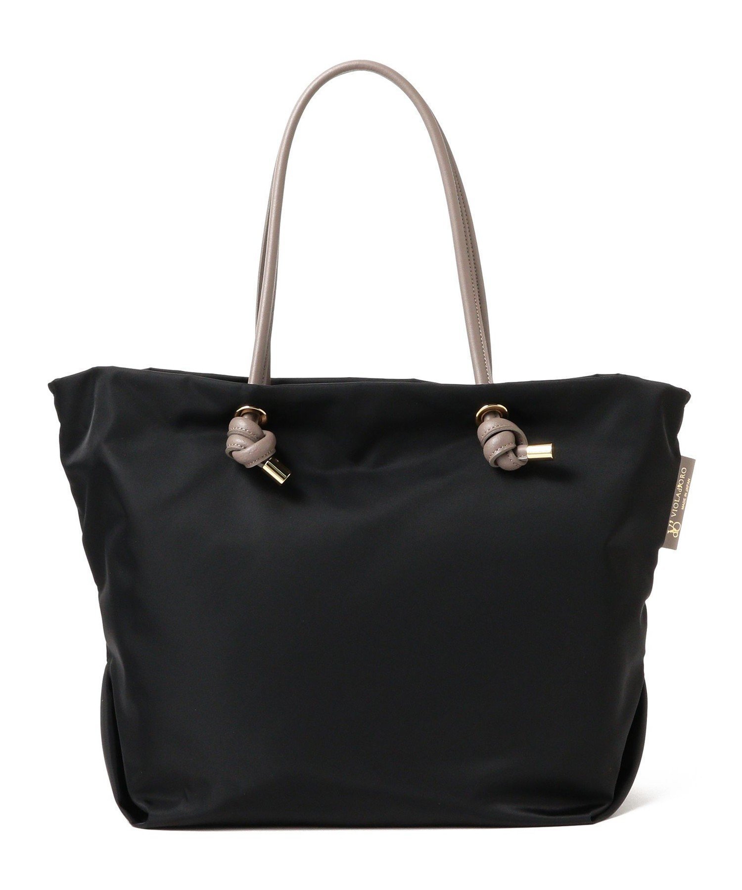 【デミルクス ビームス/Demi-Luxe BEAMS】の【WEB限定】VIOLAd ORO / BIANCA ナイロン トートバッグ ML インテリア・キッズ・メンズ・レディースファッション・服の通販 founy(ファニー) 　ファッション　Fashion　レディースファッション　Fashion for Women　バッグ　Bags　イタリア　Italy　シンプル　Simple, Minimal　ポケット　Pocket, Pocket Detail　リュクス　Luxury, Elegant, High-End, Chic　おすすめ　Recommended / Our Picks　BLACK×BLACK|ID: prp329100004817513 ipo3291000000034996099