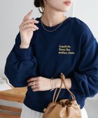 【ディスコート/Discoat】の【WEB限定】3段ロゴ刺繍ショートスウェット 人気、トレンドファッション・服の通販 founy(ファニー) ファッション Fashion レディースファッション Fashion for Women トップス・カットソー Cut & Sew Tops レディースパーカー・カジュアルフーディー Casual Hoodies & Sweatshirts スウェット・クルーネックトップス Sweatshirts & Crewnecks / Relaxed Fit Sweat Tops thumbnail ネイビー|ID: prp329100004817528 ipo3291000000034996314