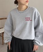 【ディスコート/Discoat】の【WEB限定】3段ロゴ刺繍ショートスウェット 人気、トレンドファッション・服の通販 founy(ファニー) ファッション Fashion レディースファッション Fashion for Women トップス・カットソー Cut & Sew Tops レディースパーカー・カジュアルフーディー Casual Hoodies & Sweatshirts スウェット・クルーネックトップス Sweatshirts & Crewnecks / Relaxed Fit Sweat Tops thumbnail グレー|ID: prp329100004817528 ipo3291000000034996316