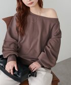 【ディスコート/Discoat】のキレイメワンショルスウェット 人気、トレンドファッション・服の通販 founy(ファニー) ファッション Fashion レディースファッション Fashion for Women トップス・カットソー Cut & Sew Tops レディースパーカー・カジュアルフーディー Casual Hoodies & Sweatshirts スウェット・クルーネックトップス Sweatshirts & Crewnecks / Relaxed Fit Sweat Tops スウェット / スエット Sweatshirt, Sweatwear ロング Long, Long-Length ワンショル One Shoulder, Asymmetrical thumbnail ブラウン|ID: prp329100004817537 ipo3291000000034996395