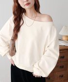 【ディスコート/Discoat】のキレイメワンショルスウェット 人気、トレンドファッション・服の通販 founy(ファニー) ファッション Fashion レディースファッション Fashion for Women トップス・カットソー Cut & Sew Tops レディースパーカー・カジュアルフーディー Casual Hoodies & Sweatshirts スウェット・クルーネックトップス Sweatshirts & Crewnecks / Relaxed Fit Sweat Tops スウェット / スエット Sweatshirt, Sweatwear ロング Long, Long-Length ワンショル One Shoulder, Asymmetrical thumbnail アイボリー|ID: prp329100004817537 ipo3291000000034996396