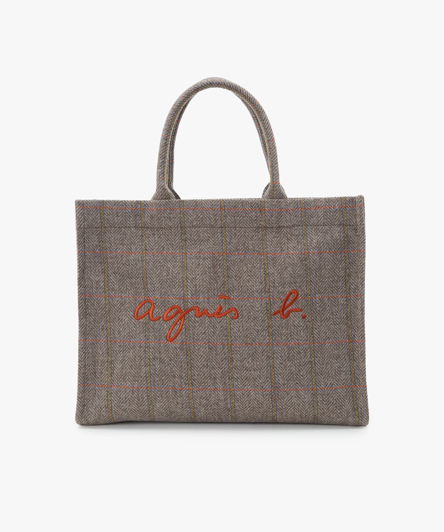 【アニエスベー ファム/agnes b. FEMME】のチェック ウール ラージ トートバッグ ZAX03B-02 人気、トレンドファッション・服の通販 founy(ファニー) 　ファッション　Fashion　レディースファッション　Fashion for Women　バッグ　Bags　チェック　Check, Plaid, Tartan　ポーチ　Pouch, Small Case　財布　Wallet, Purse　 other-1|ID: prp329100004817570 ipo3291000000034996763